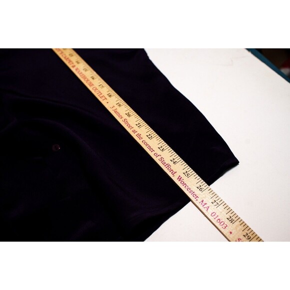 Linda Allard Ellen Tracy womens purple Silk 12 button down shirt - Picture 6 of 6
